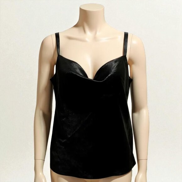 VINCE. ✨NWT Cami Black Large Silk Satin Large Retail $225 - Picture 1 of 5